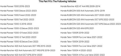 Tusk First Line Oil Filter Single for Honda Rancher 420 4x4 Automatic DCT IRS EPS 2019-2026 in Saudi Arabia