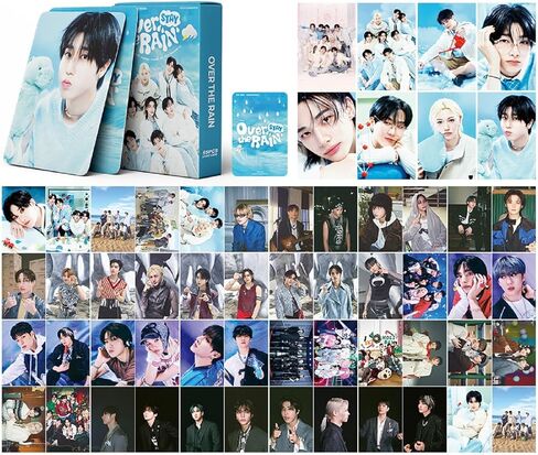 4 عبوات/220 قطعة من بطاقات الصور الفوتوغرافية للأطفال الضالة، بطاقات لومو للأطفال الضالة، بطاقات تهنئة للمجموعة (أخضر) in Kuwait