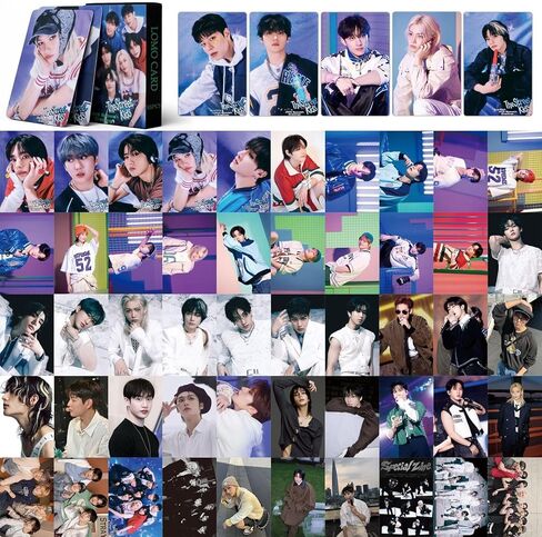 4 عبوات/220 قطعة من بطاقات الصور الفوتوغرافية للأطفال الضالة، بطاقات لومو للأطفال الضالة، بطاقات تهنئة للمجموعة (أخضر) in Kuwait