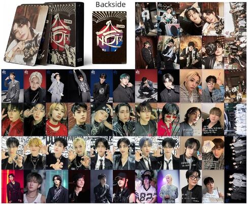 4 عبوات/220 قطعة من بطاقات الصور الفوتوغرافية للأطفال الضالة، بطاقات لومو للأطفال الضالة، بطاقات تهنئة للمجموعة (أخضر) in Kuwait