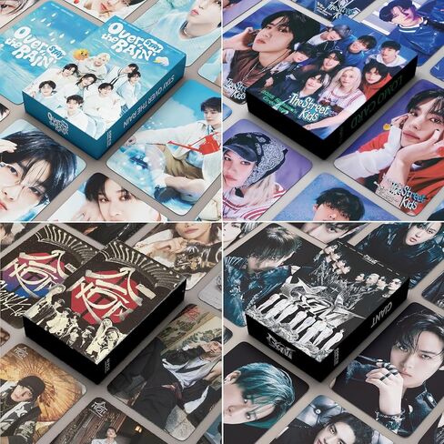 4 عبوات/220 قطعة من بطاقات الصور الفوتوغرافية للأطفال الضالة، بطاقات لومو للأطفال الضالة، بطاقات تهنئة للمجموعة (أخضر) in Kuwait