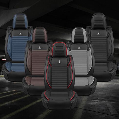 Seat Covers Fit for Mini Roadster 2013-2015, Breathable and Comfortable Leather Car Seat Cover, Standard Waterproof Cushion Cover Auto Interior Accessories (Black Red) in Saudi Arabia
