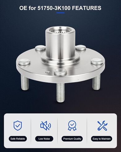 ECCPP 2PCS HUB Front Wheel Hub Assembly 51750-3K100 2011-2013 لـ Hyundai Sonata Wheel Hub Front ؛ الكمية المطلوبة لكل مركبة: 1 ، 2006-2009 لـ Hyundai Sonata Wheel Hub in Saudi Arabia