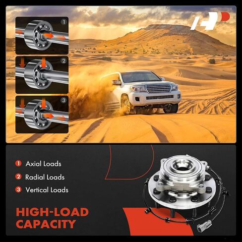 A-Premium Front Wheel Bearing and Hub Assembly with ABS & 8-Lug Compatible with Ram 2500 2019-2024, Ram 3500 2019-2024 in Saudi Arabia