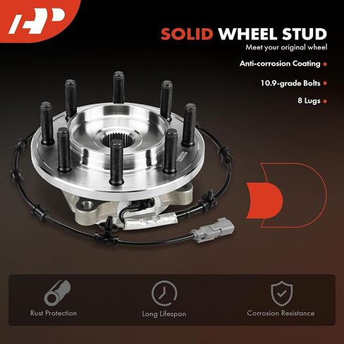 A-Premium Front Wheel Bearing and Hub Assembly with ABS & 8-Lug Compatible with Ram 2500 2019-2024, Ram 3500 2019-2024 in Saudi Arabia