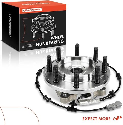 A-Premium Front Wheel Bearing and Hub Assembly with ABS & 8-Lug Compatible with Ram 2500 2019-2024, Ram 3500 2019-2024 in Saudi Arabia