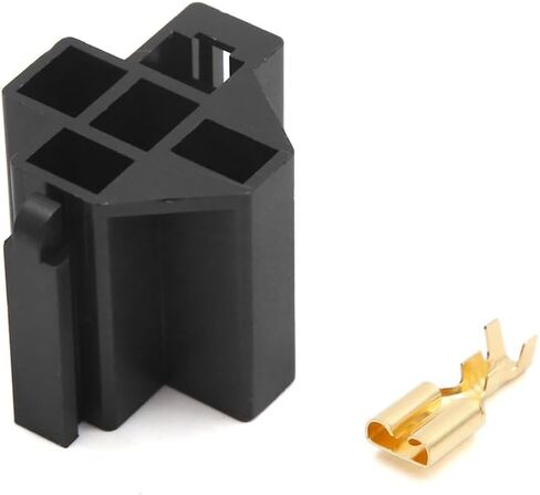 uxcell 10Pcs 6.3mm 5 Pins Power Relay Socket Connector w 50 Terminals for Car Vehicle in Saudi Arabia