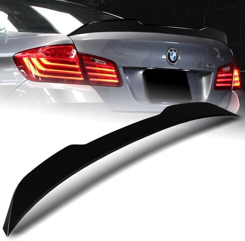 Q1-Tech ، ABS Trunk Lip Wing Spoiler متوافق مع BMW 5-Series / M5 / F10 / F18 520i 528i 535i 550i 535d Sedan (2011-2016) in Kuwait