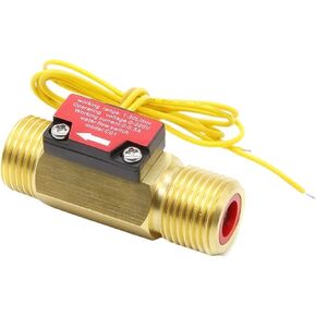 1pcs 4 نقاط مفتاح تدفق المياه النحاسي C01 مفتاح مفتاح المغناطيسي مفتاح التبديل مفتاح تدفق أنبوب G1/2 الأسنان الخارجية in Saudi Arabia