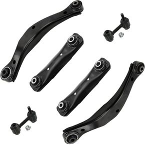 Detroit Axle - خلفية 6pc مجموعة أذرع التحكم في شيفروليه Impala Malibu Buick Lacrosse Regal ، 4 و 4 أذرع التحكم في الأمام 2 روابط شريط التأثير in Kuwait