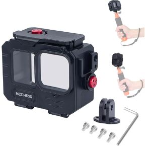 Aluminum Waterproof Case for GoPro HERO13 Black HERO12 HERO11 HERO10 HERO9 Action Camera 80M Deep Waterproof Horizontal and Vertical Shooting Switch (Standard Model 63071) in Kuwait