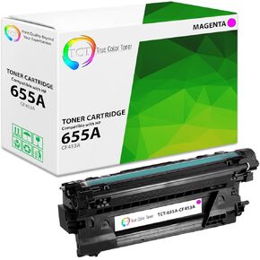 TCT 655A Black Toner Cartridge 2 Pack - Premium Compatible Replacement for HP 655A CF450A Black Works with HP Color Laserjet Enterprise M652 M653 M681 M682 Printers (12,500 Pages) in Kuwait