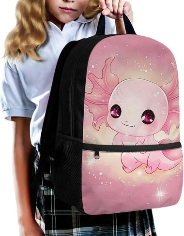 3 PCS Cartooon Capybara Backpacks for School Kid Girl's School Backpack Bookbag with Reusable Lunch Box Pencil Case Pouch Large 17 Inch Travel Daypack Set in Saudi Arabia