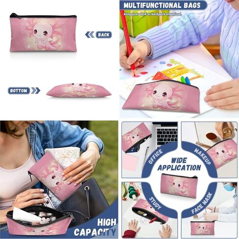 3 PCS Cartooon Capybara Backpacks for School Kid Girl's School Backpack Bookbag with Reusable Lunch Box Pencil Case Pouch Large 17 Inch Travel Daypack Set in Saudi Arabia