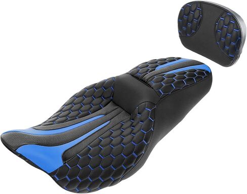C.C. RIDER Motorcycle Seat Driver Passenger Touring Seat with Backrests for Harley Davison Electra Glide Classic Street Glide Road Glide 2009-2023 in Saudi Arabia