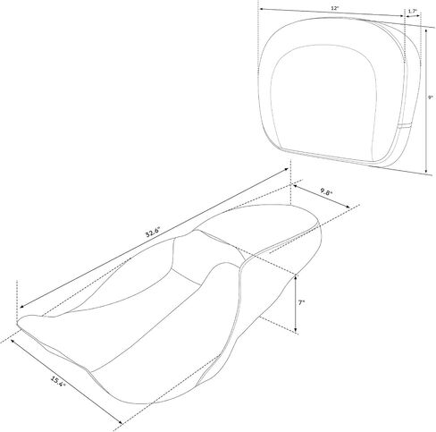 C.C. RIDER Motorcycle Seat Driver Passenger Touring Seat with Backrests for Harley Davison Electra Glide Classic Street Glide Road Glide 2009-2023 in Saudi Arabia
