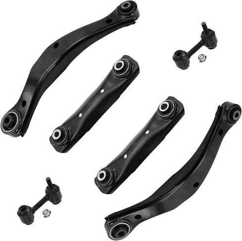 Detroit Axle - خلفية 6pc مجموعة أذرع التحكم في شيفروليه Impala Malibu Buick Lacrosse Regal ، 4 و 4 أذرع التحكم في الأمام 2 روابط شريط التأثير in Saudi Arabia