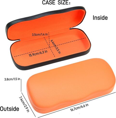 Glasses Case,2PCS Glasses Case Hard Shell,Hard Case for Glasses with Sparkling Star Vein,Eyeglass Case,Hard Sunglasses Case Women Ladies Girls Travel Study Work in Kuwait
