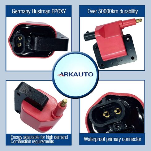 Performance Ignition Coil Pack Set Of 1 Compatible With Dodge Ram 1500-3500 B150-B3500 Jeep TJ Dakota Ramcharger Grand Cherokee Comanche Wrangler 2.2 2.5 3.9 4.0 L4 5.2 L6 V8 For UF97 4751253 in Saudi Arabia