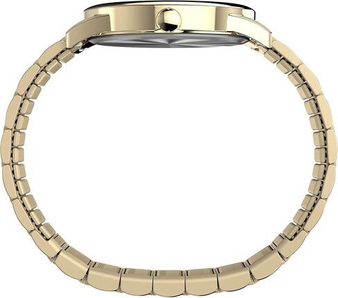ساعة Timex Men's Easy Reader 40mm-Watch-حالة توسيع ذهبية اللون الأبيض. in Saudi Arabia