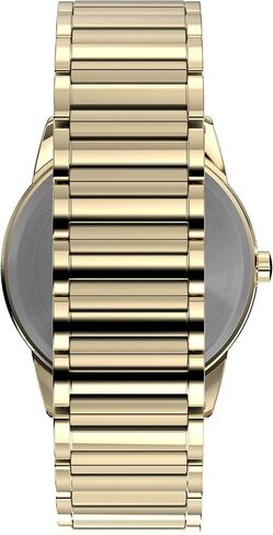 ساعة Timex Men's Easy Reader 40mm-Watch-حالة توسيع ذهبية اللون الأبيض. in Saudi Arabia