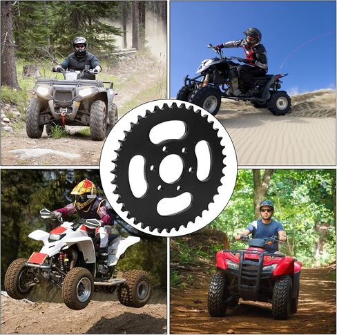 DILWE 428 40 SETTAIN SPROCKET - 38 مم - 6 ثقوب ، سبوكس الخلفية الصلب سميكة 7 مم ل 4 عجلات دراجة نارية ATV in Saudi Arabia