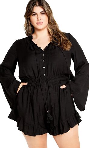 المدينة الأنيقة زائد الحجم playsuit erica in Saudi Arabia