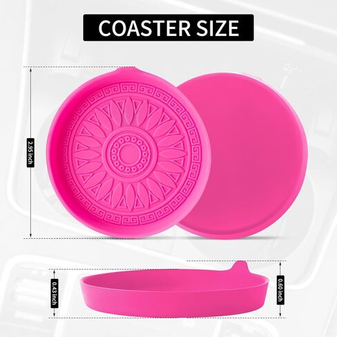 4 PCS Car Cup Holder Coasters, CPProDilig Black Cup Holder Sets, Car Accessories Interior Silicone Universal Cup Holders for Women and Men (Black) in Saudi Arabia