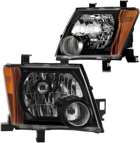 مساكن أسود واضحة لعام 2005 2007 2007 2008 2009 2008 2010 2012 2013 2014 2015 Nissan Xterra Headlips Assembly Assectize Assectible مع 05-15 Xterra Head Lights Replacement L+ R in Kuwait
