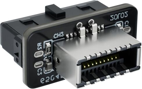 USB 3.2 Gen 1 to USB 3.2 Gen 2 Adapter ، Motherboard 19Pin to type-e header ، محول اللوحة الأمامية للوحة الأم من النوع C (النوع العمودي) in Kuwait