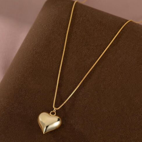 SLUYNZ 925 Sterling Silver Chunky Love Heart Choker Necklace for Women Teens Simple Love Heart Pendant Necklace in Saudi Arabia