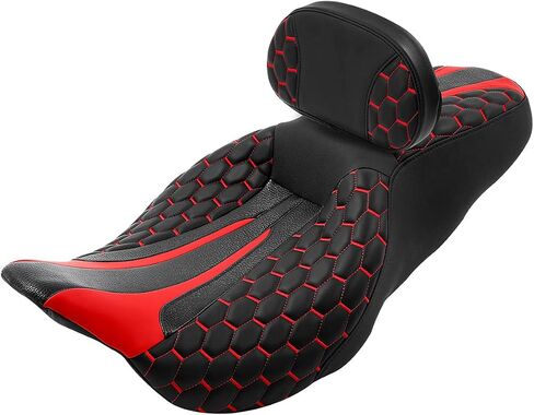 C.C. RIDER Motorcycle Seat Driver Passenger Touring Seat with Backrests for Harley Davison Electra Glide Classic Street Glide Road Glide 2009-2023 in Saudi Arabia