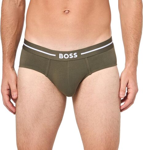 BOSS Men's 3-Pack Bold Logo Hipster Briefs in Saudi Arabia
