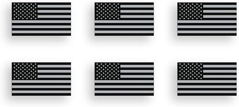 Mini Black and Gray USA Flag Sticker American Subdued Vinyl Decal Tag Car Truck Cup Window Graphic Plate in Saudi Arabia