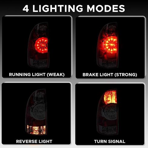 LED Tail Light Assembly Fit for 2005-2015 Toyota Tacoma Rear Lamp Left Driver Side Replacement 81560-04160 in Saudi Arabia