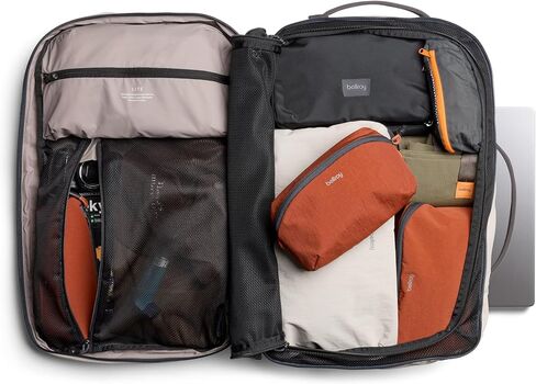 Bellroy Lite Travel Pack 38L (carry-on backpack, large travel backpack for international travelers, with laptop pocket, interior packing cells and tuck-away shoulder straps) - Black in Kuwait