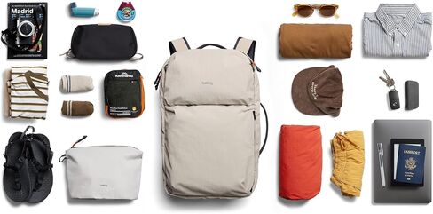 Bellroy Lite Travel Pack 38L (carry-on backpack, large travel backpack for international travelers, with laptop pocket, interior packing cells and tuck-away shoulder straps) - Black in Kuwait