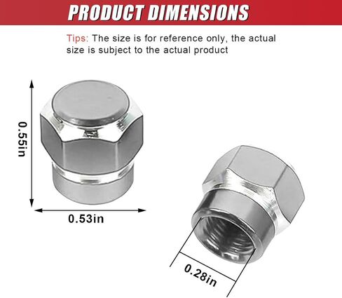 4PCS Car Tire Valve Stem Caps, Aluminum Alloy Tire Valve Caps, Dustproof Waterproof Hexagon Shape Car Stem Covers, Automotive Wheel Air Cap for Truck, SUV, Bike, Motorcycle (Purple) in Saudi Arabia