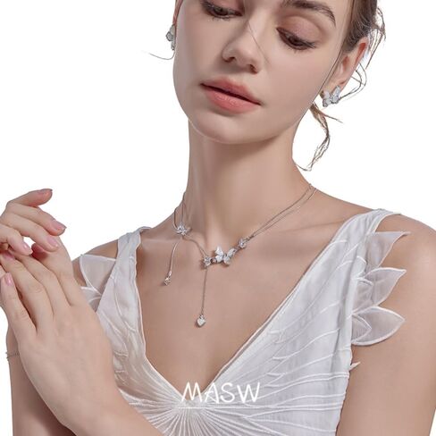 Fashion necklace, exquisite butterfly clavicle chain, temperament fringe butterfly necklace, butterfly pendant in Kuwait