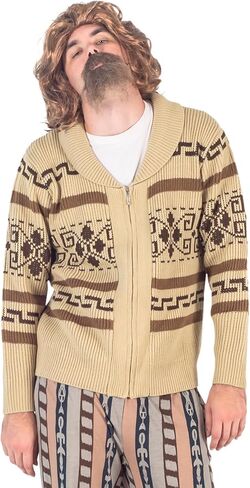 The Dude Lebowski Bowling Movie Scare Cardigan Sweater and Lounge Pants Assume Assume in Saudi Arabia