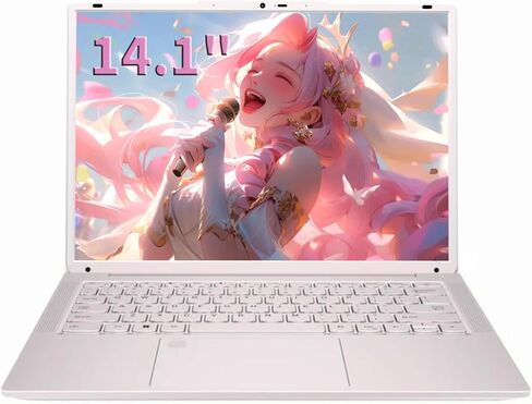 14.1 '' الكمبيوتر المحمول الوردي مع شاشة 2K ، قارئ بصمات الأصابع ، لوحة المفاتيح الخلفية ، Type-C ، معالج Intel Celeron N5105 ، حتى 2.9 جيجا هرتز ، 32 جيجا بايت DDR4 RAM 1TB NVME SSD STEMORS وأجهزة الكمبيوتر المحمولة التجارية ، الوردي in Kuwait