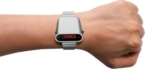 Unique Metal Watch, OLED Display Men Digital Watches, Lift-to-Wake Screen, Stainless Steel Strap in Saudi Arabia