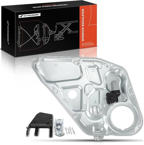 A-Premium Rear Driver Side Electric Power Window Regulator with Motor Compatible with Hyundai Sonata 2006 2007 2008 2009 2010, with Panel in Saudi Arabia