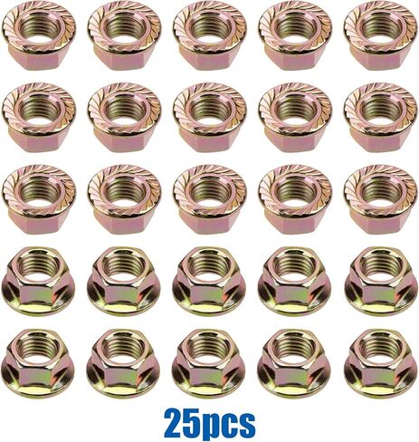 OAUTOO 25pcs Serrated Flange Spin Nuts M10-1.25 for Honda 90212-SA5-003 in Saudi Arabia