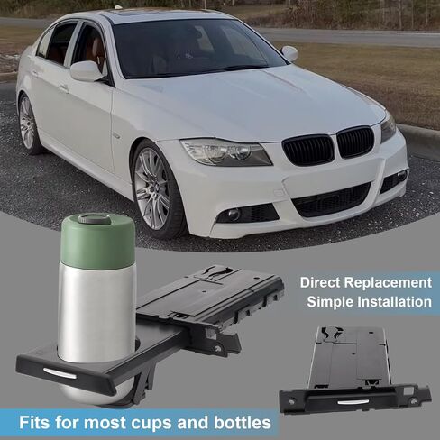 Left Driver Side Retractable Cup Holder Compatible with 2006-2013 BMW E90 E91 E92 E93 323i 325i 325xi 328i 328xi 330i 330xi 335d 335i 335is 335xi M3 Replaces# 51459173463 (Left Driver Side) in Saudi Arabia