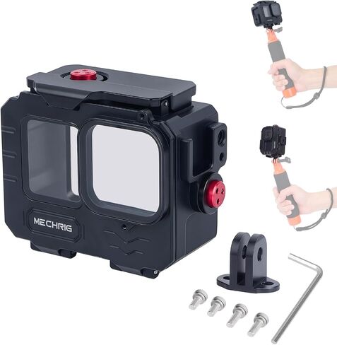 Aluminum Waterproof Case for GoPro HERO13 Black HERO12 HERO11 HERO10 HERO9 Action Camera 80M Deep Waterproof Horizontal and Vertical Shooting Switch (Standard Model 63071) in Saudi Arabia