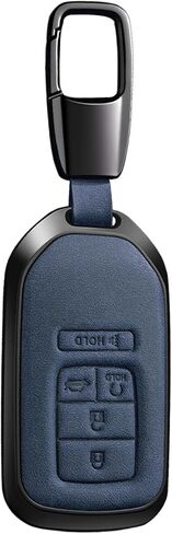 KLeather Key Fob Cover Key Shell Case Compatible with 2023 Civic Accord Pilot CR-V HR-V Key Fob Protector Key Case(A5-Brown) in Saudi Arabia