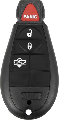 X AutoHaux استبدال المفتاح الإدخال عن بُعد مفتاح السيارة FOB GQ4-53T 433MHz لـ Dodge لـ RAM 1500 2500 3500 2013-2018 4 أزرار مع مفتاح الباب 68159655 in Kuwait