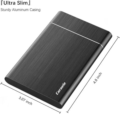 500GB Portable External Hard Drive USB3.0 Mobile HDD Storage for PC, Mac, Desktop, Laptop, Mac, Chromebook, Xbox One, Xbox 360, PS4 (Black) in Kuwait