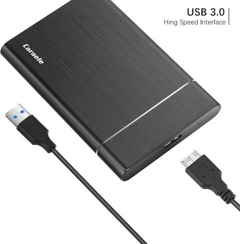 500GB Portable External Hard Drive USB3.0 Mobile HDD Storage for PC, Mac, Desktop, Laptop, Mac, Chromebook, Xbox One, Xbox 360, PS4 (Black) in Kuwait
